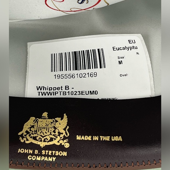 NEW!! Stetson Whippet B Wool Fedora. Size Medium - Picture 5 of 7